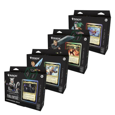 MTG- Final Fantasy - Commander Decks - Set of 4 MTG- Final Fantasy - Commander Decks - Set of 4