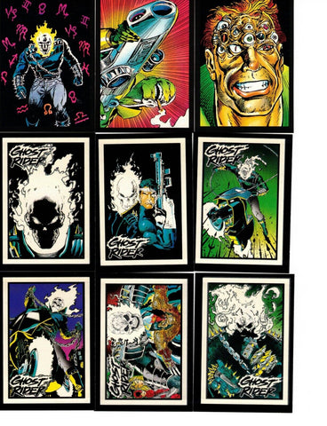 Ghost Rider Series II Complete 1992- 90 Card Base Set includes 10 Card Glow in the Dark