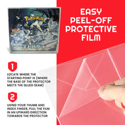 EVORETRO Display Case Protector for Japanese Pokemon Booster