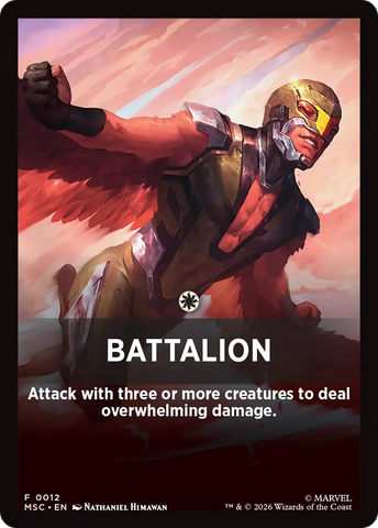 Battalion Theme Card [Marvel Super Heroes Commander]