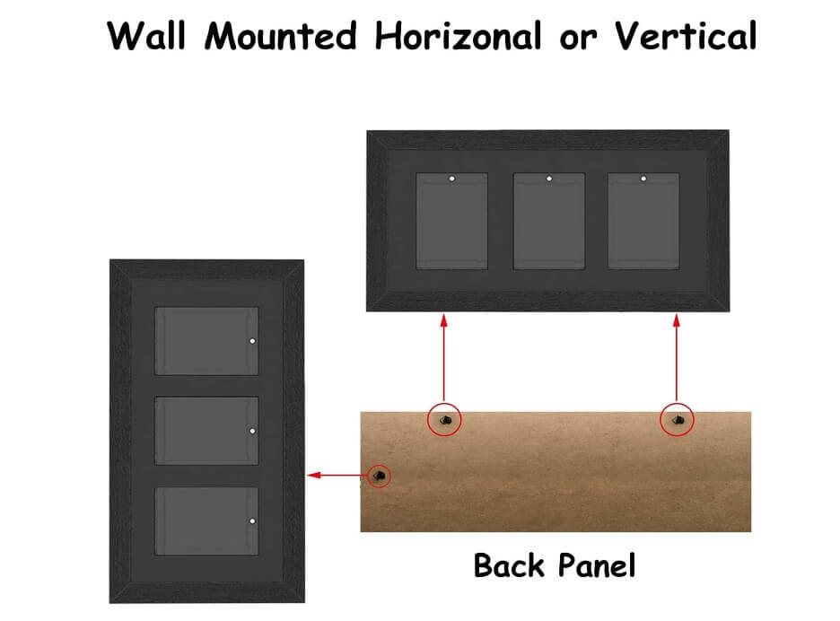 Premium PSA Graded Wooden Frame Display with UV Glass