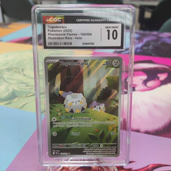 Graded- Pokemon Togedemaru 104/094 Illustration Rare Phantasmal Flames - CGC 10 PRISTINE