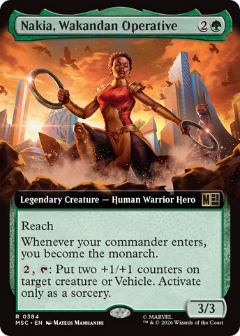 Nakia, Wakandan Operative (Extended Art) [Marvel Super Heroes Commander]