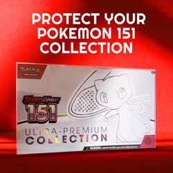 EVORETRO Display Case Protector for Pokemon 151 Scarlet & Violet Ultra Premium Collection pack of 2