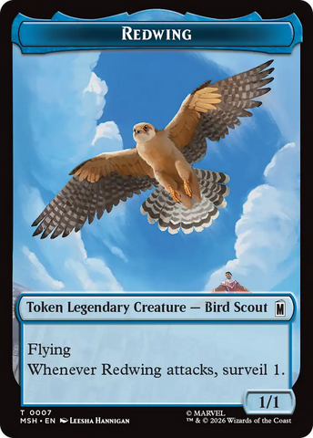 Redwing // Zabu Double-Sided Token [Marvel Super Heroes Tokens]