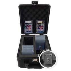 EVORETRO Aluminum Graded Card Storage Box, TSA Lock