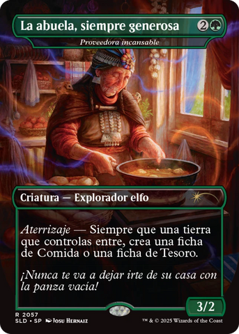 La abuela, siempre generosa - Tireless Provisioner SPANISH (Rainbow Foil) [Secret Lair Drop Series]
