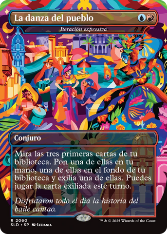 La danza del pueblo - Expressive Iteration (Rainbow Foil) SPANISH [Secret Lair Drop Series]
