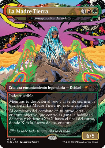 La Madre Tierra - Xenagos, God of Revels (Rainbow Foil) SPANISH [Secret Lair Drop Series]