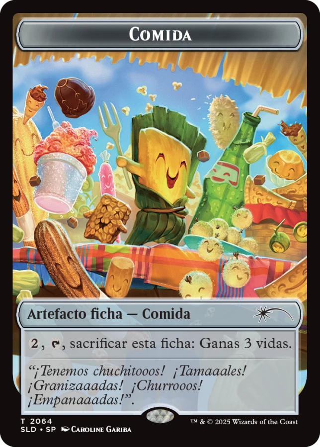 Food Token (2064) (Rainbow Foil) SPANISH [Secret Lair Drop Series]