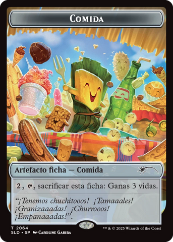 Food Token (2064) (Rainbow Foil) SPANISH [Secret Lair Drop Series]