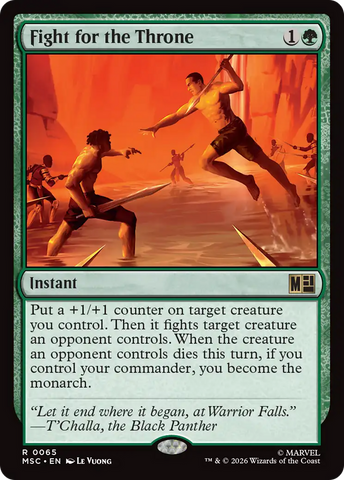 Fight for the Throne (Surge Foil) [Marvel Super Heroes Commander]