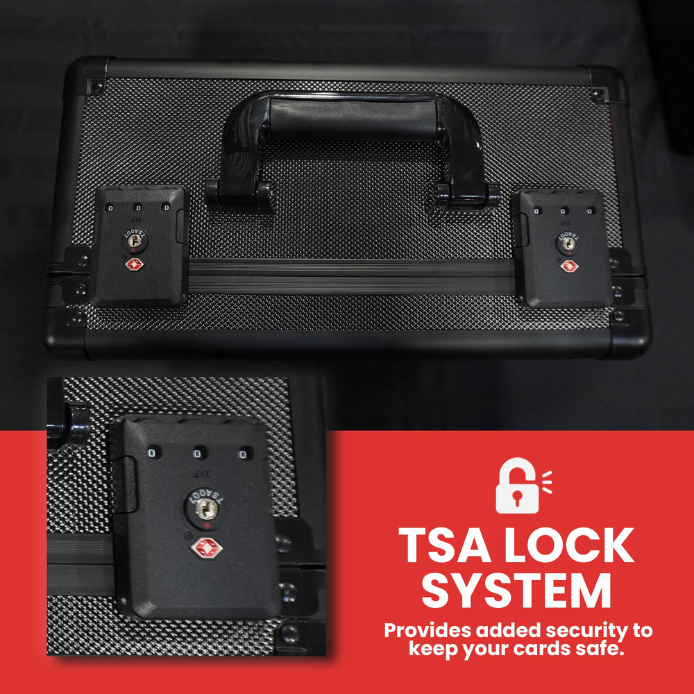 EVORETRO Aluminum Graded Card Storage Box, TSA Lock