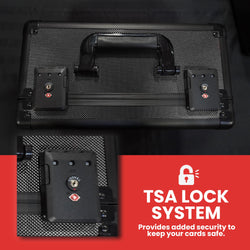 EVORETRO Aluminum Graded Card Storage Box, TSA Lock