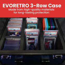 EVORETRO Aluminum Graded Card Storage Box, TSA Lock