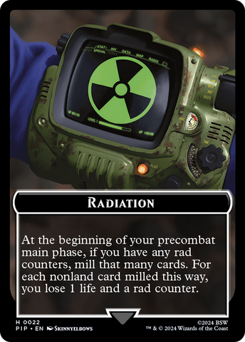 Radiation // Thopter Double-Sided Token [Fallout Tokens]