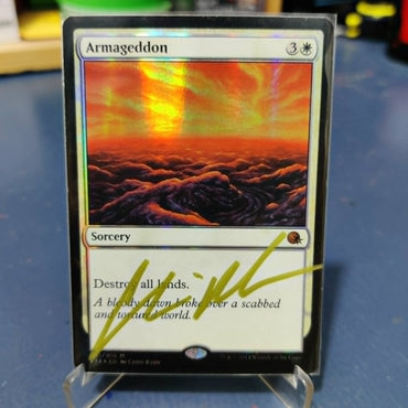 Armageddon [From the Vault: Annihilation]  Chris Rahn Auto on card