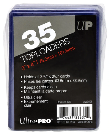 Ultra Pro- TOP LOAD 3X4 RETAIL 35PT -35 Count