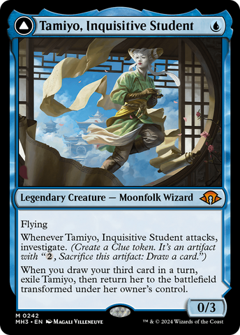 Tamiyo, Inquisitive Student // Tamiyo, Seasoned Scholar [Modern Horizons 3]