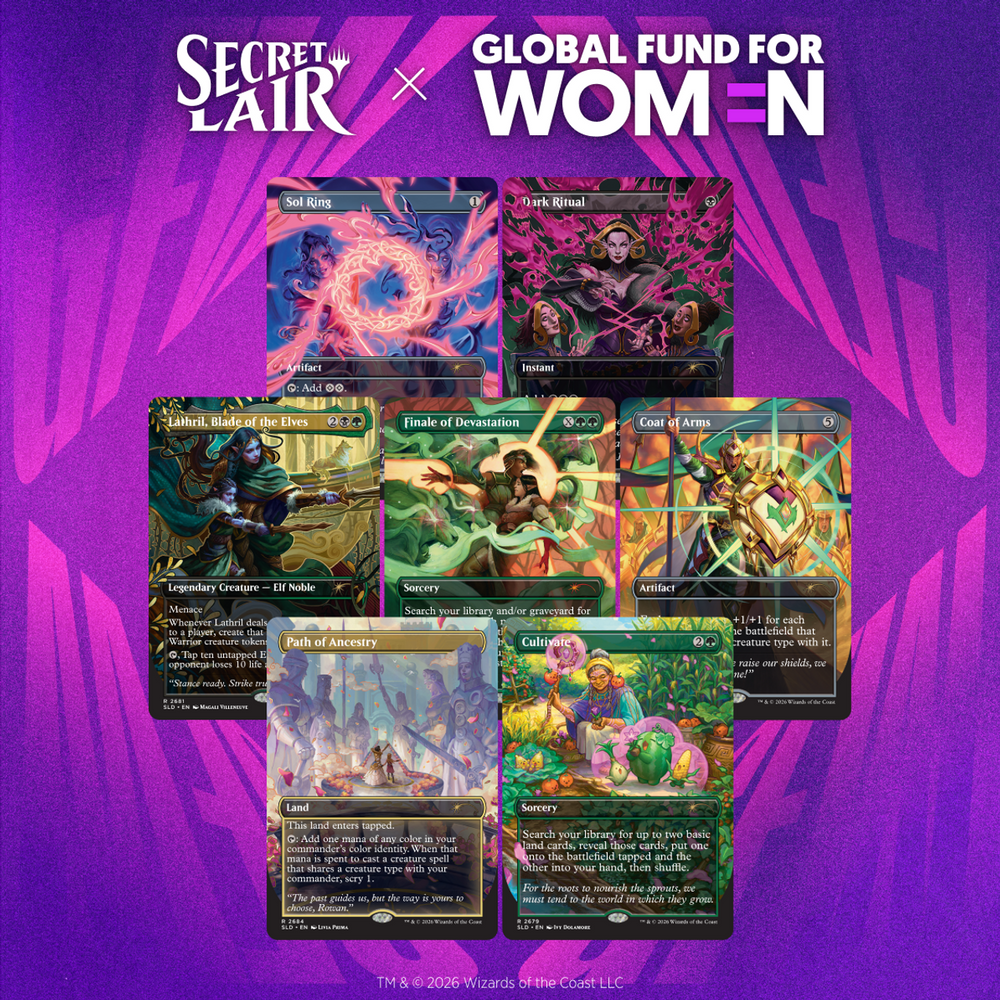 MTG- Secret Lair Their Magic is Limitless -Non Foil (Global fund for women)