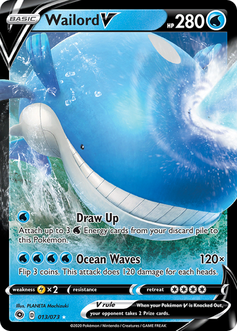 Wailord V (013/073) [Sword & Shield: Champion's Path]