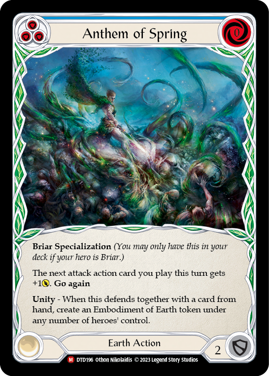 Anthem of Spring [DTD196] (Dusk Till Dawn)  Rainbow Foil