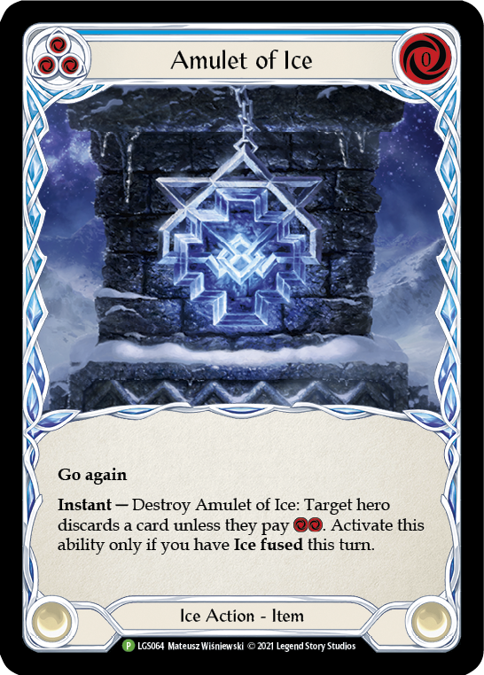 Amulet of Ice [LGS064] (Promo)  Cold Foil