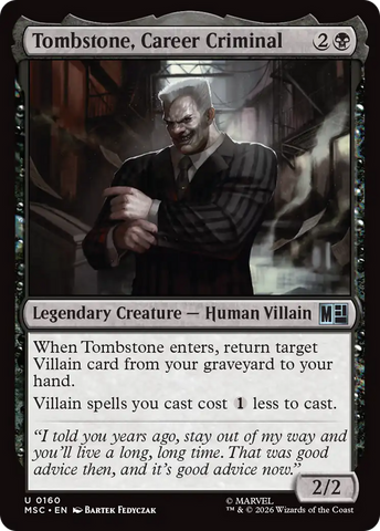 Tombstone, Career Criminal (0160) (Surge Foil) [Marvel Super Heroes Commander]