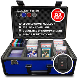 EVORETRO Aluminum Graded Card Storage Box, TSA Lock