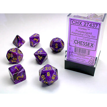 Chessex- Vortex Polyhedral 7-Die set Dice