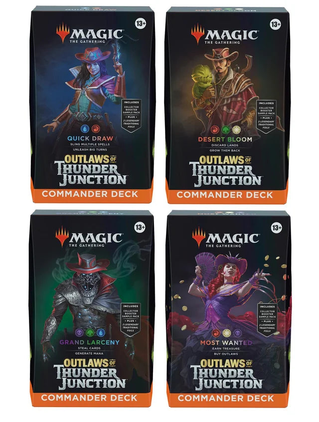 MTG- Outlaws of Thunder Junction: Commander - Set of 4 Decks