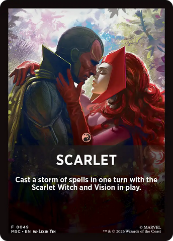 Scarlet Theme Card [Marvel Super Heroes Commander]
