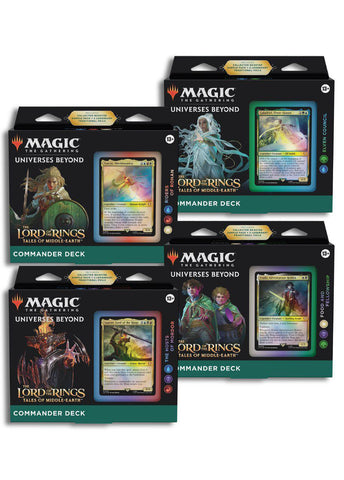 MTG- The Lord of the Rings: Tales of Middle-earth COMMANDER DECKS - SET OF 4