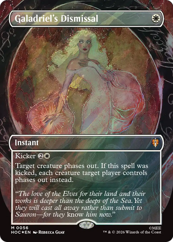 Galadriel's Dismissal (Borderless) (Surge Foil) [The Hobbit: Eternal-Legal]