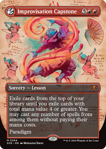 Improvisation Capstone (Borderless) [Secrets of Strixhaven]