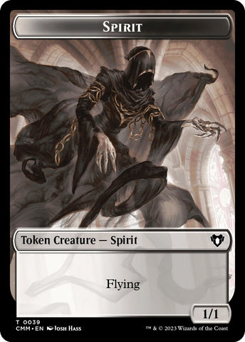 Spirit (0039) // Elephant Double-Sided Token [Commander Masters Tokens]