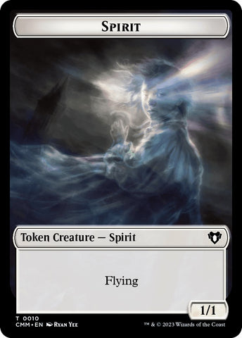 Spirit (0010) // Construct (0042) Double-Sided Token [Commander Masters Tokens]