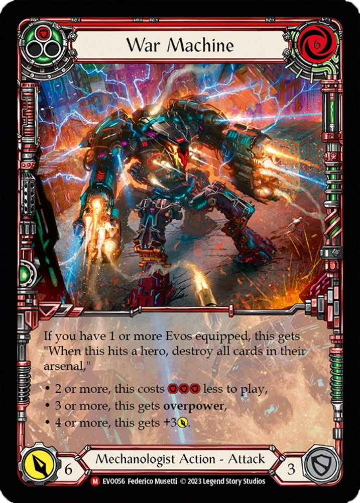 War Machine (Extended Art) [EVO056] (Bright Lights)  Rainbow Foil