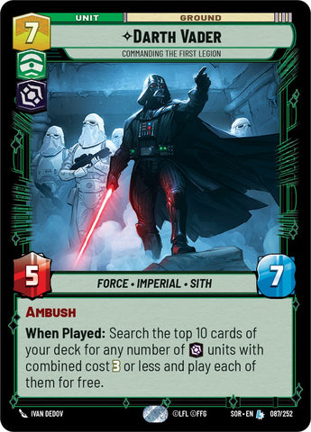 Darth Vader - Commanding the First Legion (087/252) [Spark of Rebellion]
