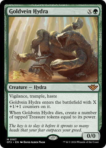 Goldvein Hydra [Outlaws of Thunder Junction Prerelease Promos]