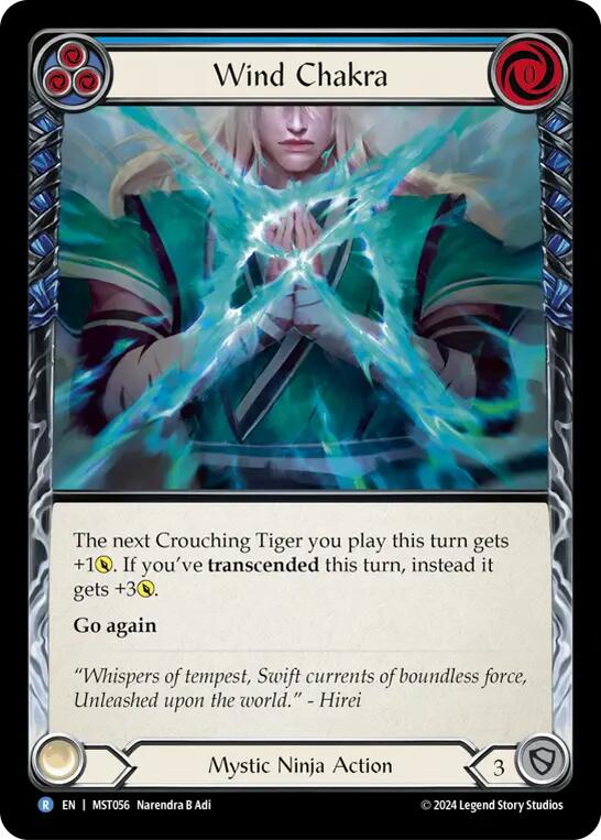 Wind Chakra (Blue) [MST056] (Part the Mistveil)  Rainbow Foil