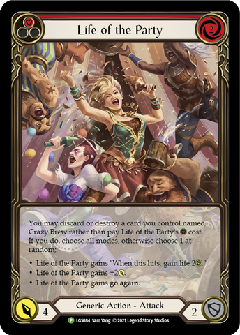 Life of the Party (Red) [LGS084] (Promo)  Rainbow Foil