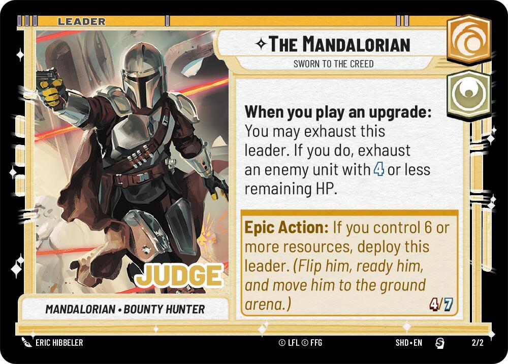 The Mandalorian - Sworn To The Creed (2/2) (Judge Promo) FOIL (2/2) [Shadows of the Galaxy Promos]