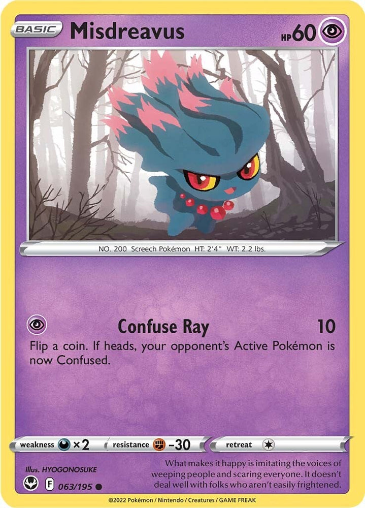Misdreavus (063/195) [Sword & Shield: Silver Tempest]