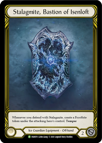 Stalagmite, Bastion of Isenloft (Golden) [FAB078] (Promo)  Cold Foil
