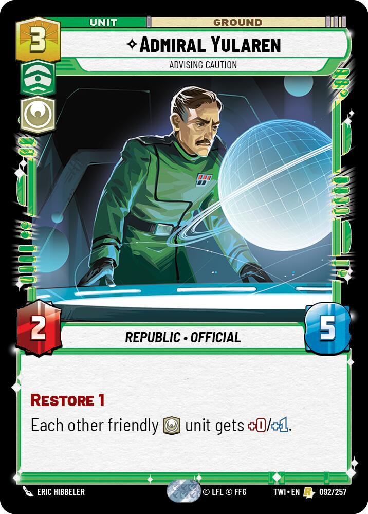 Admiral Yularen (092/257)  [Twilight of the Republic]
