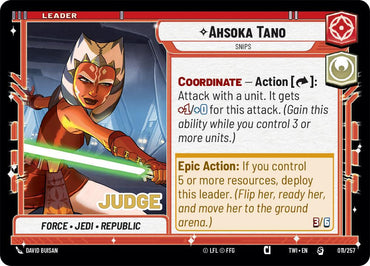 Ahsoka Tano - Snips (011/257) (011/257) FOIL [Judge Promos]