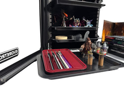 EVORETRO Aluminum Miniatures Display Case with 5 Magnetic Trays