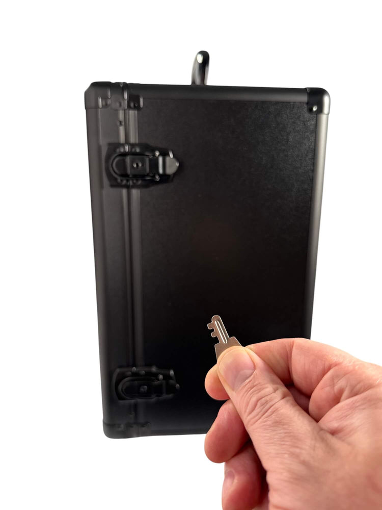 EVORETRO Aluminum Miniatures Display Case with 5 Magnetic Trays