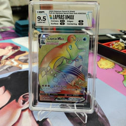Graded- Pokémon 2020 Lapras VMAX 203/202 SWSH Secret Rare Holo Sword & Shield PSA 9.5  Gem Mint